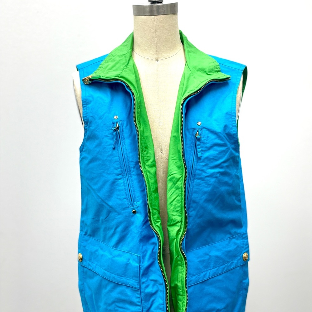 Ralph Lauren Reversible Vibrant Blue and Green Vest